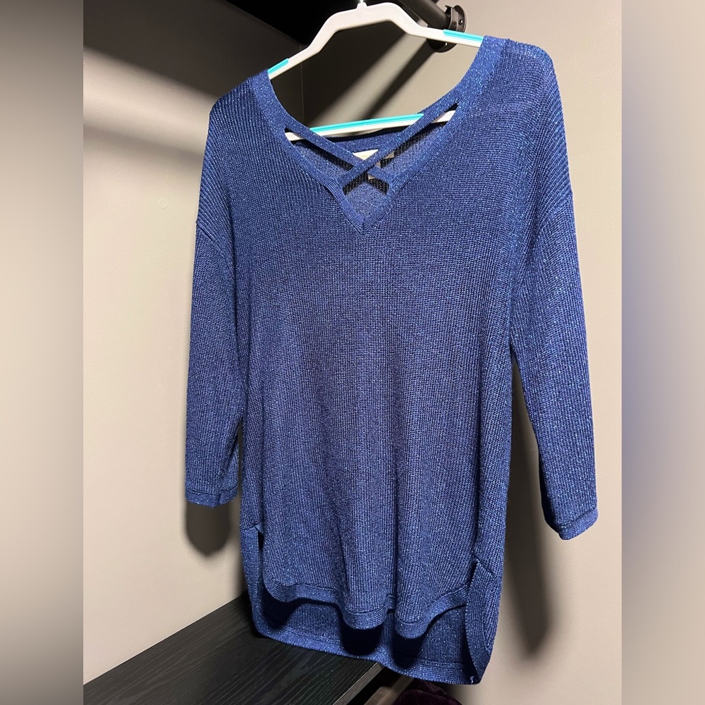 Westport 1962 Blue Sparkly Top